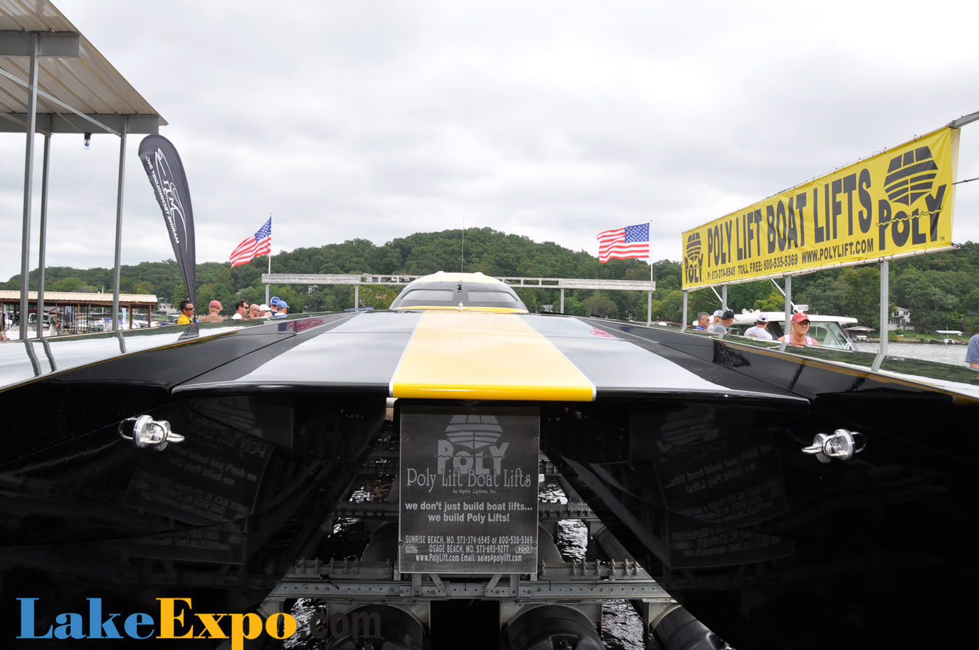 American Ethanol On A Lift At The Shootout After Sustaining Hull Damage